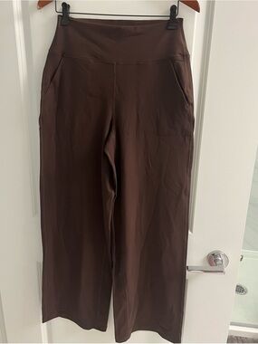 CRZ YOGA Butterlift High Rise Wide Leg Pocket Pants – Brown – Size M